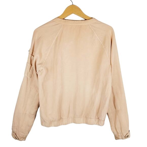 Sanctuary Pilot Bomber Jacket Revolve Zip Front Size M Medium - Picture 3 of 7